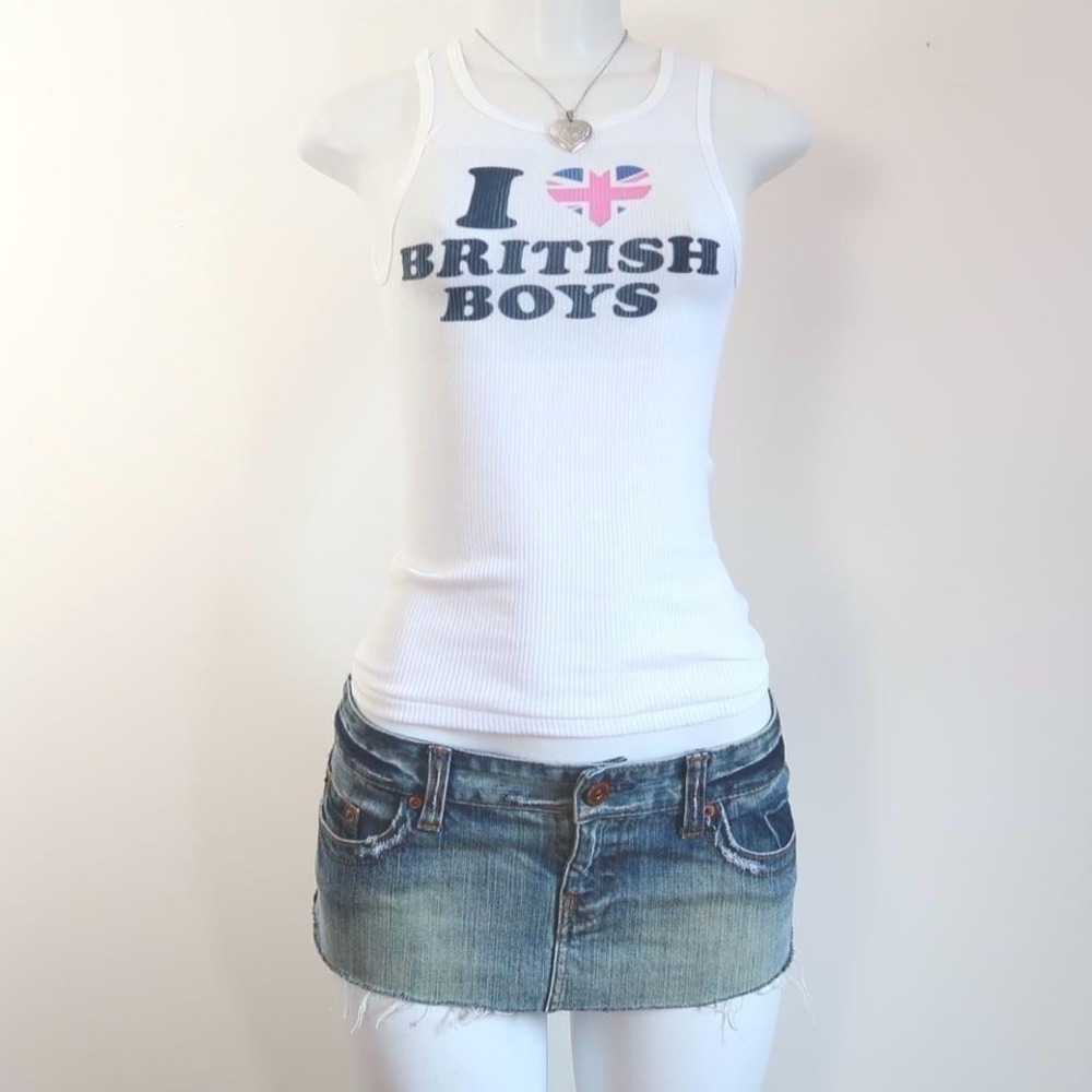 y2k i heart british boys union jack tank indie sleaze